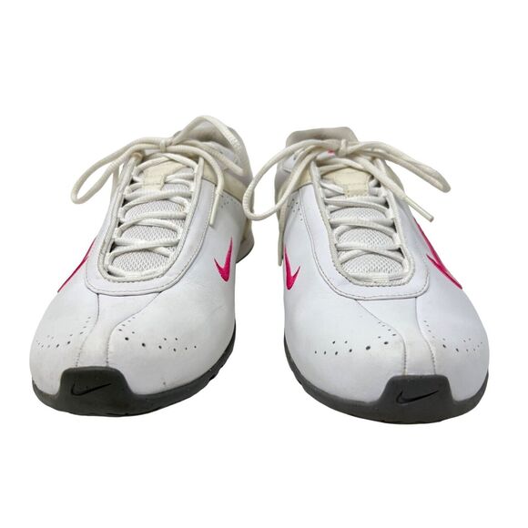 Nike Air Cardio III Running Shoes White Pink Leather Sneakers Womens Size 9.5 - Picture 4 of 11